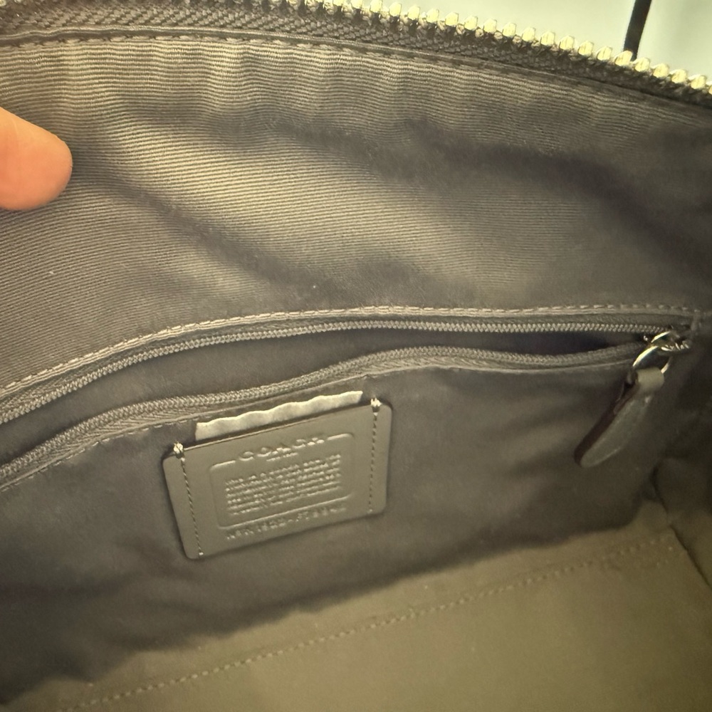 Coach Rowan Gray Leather Gray Bag - Picture 14 of 16